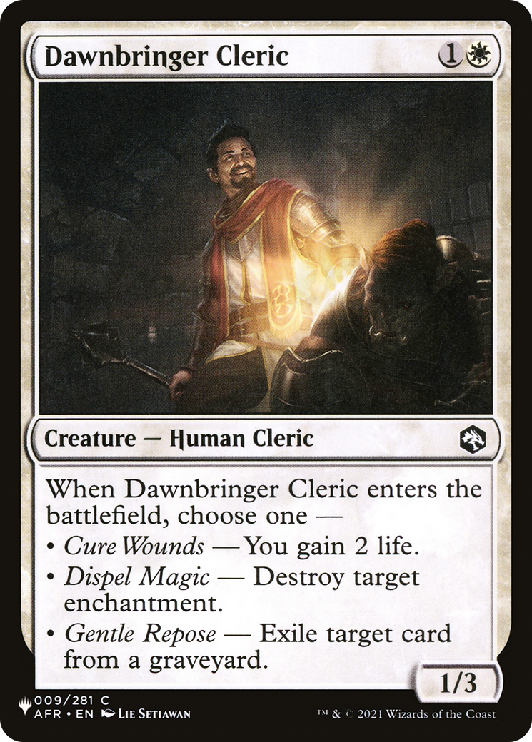 Dawnbringer Cleric [The List Reprints] | Good Games Modbury