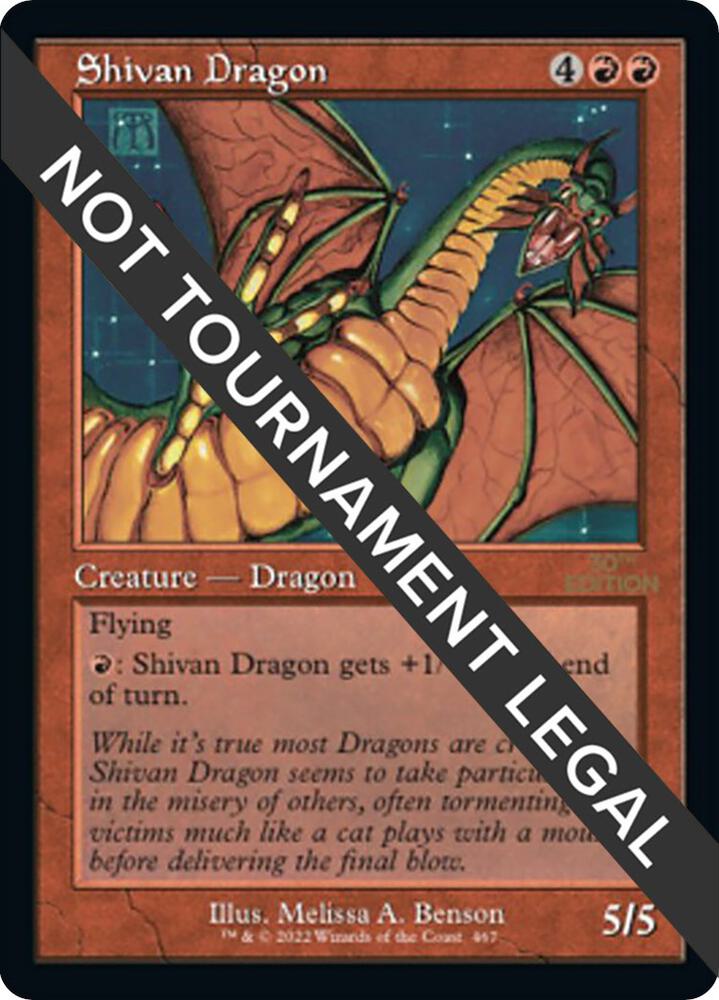 Shivan Dragon Retro Frame 467/594 (30th Anniversary Edition)  | Good Games Modbury