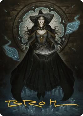Tasha the Witch Queen Art Card 76 81 Gold Stamped Signature 76 (Art Series: Commander Legends: Battle for Baldur's Gate)  | Good Games Modbury