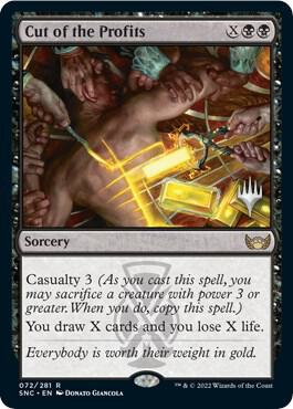 Cut of the Profits 72p/161 (Promo Pack: Streets of New Capenna)  - Foil | Good Games Modbury