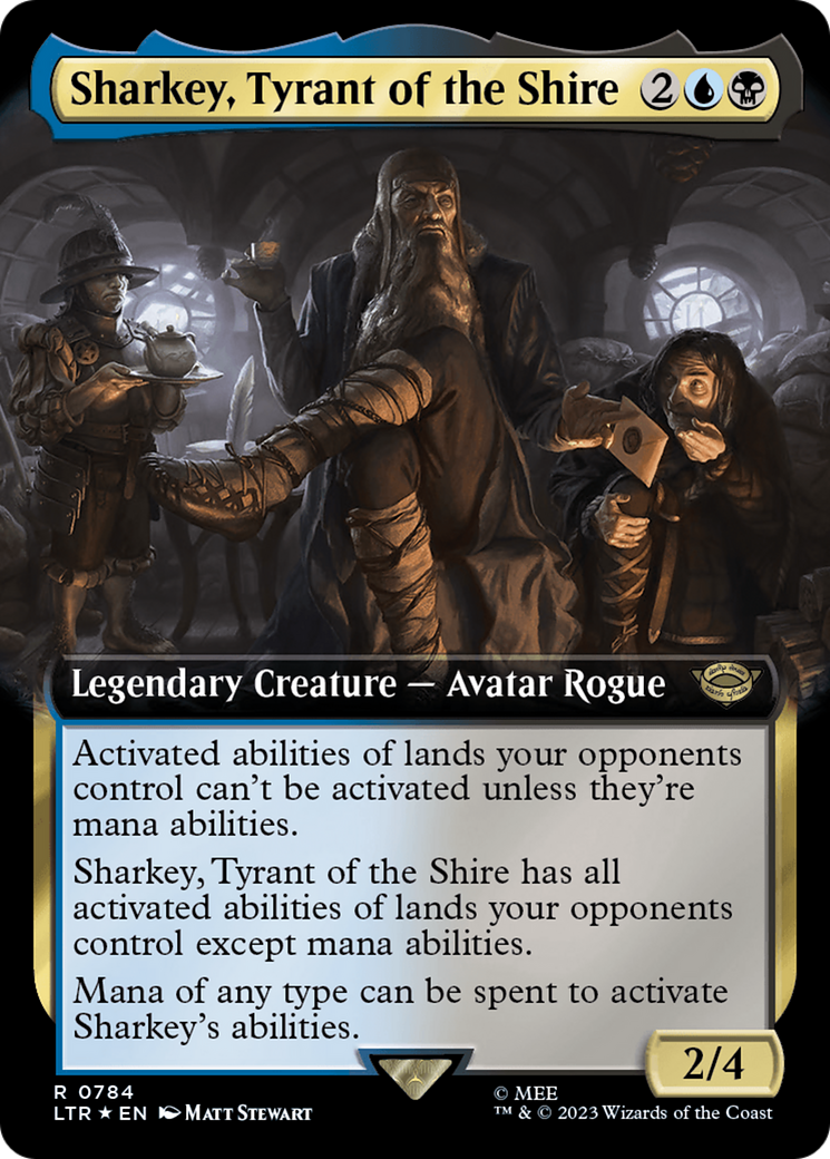 Sharkey, Tyrant of the Shire (Extended Art) (Surge Foil) [The Lord of the Rings: Tales of Middle-Earth] | Good Games Modbury