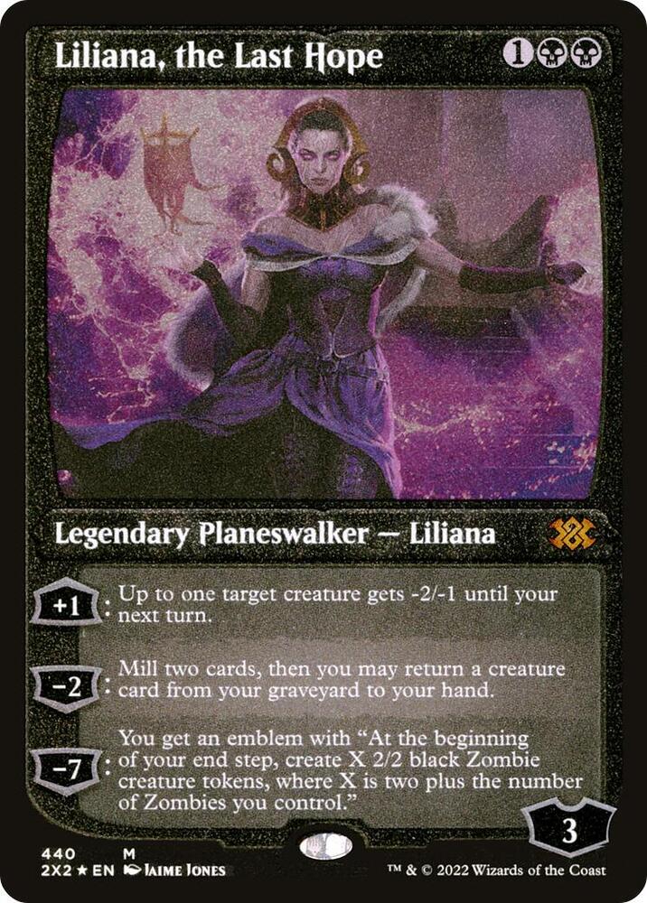 Liliana the Last Hope Foil Etched 440 (Double Masters 2022)  - Foil | Good Games Modbury