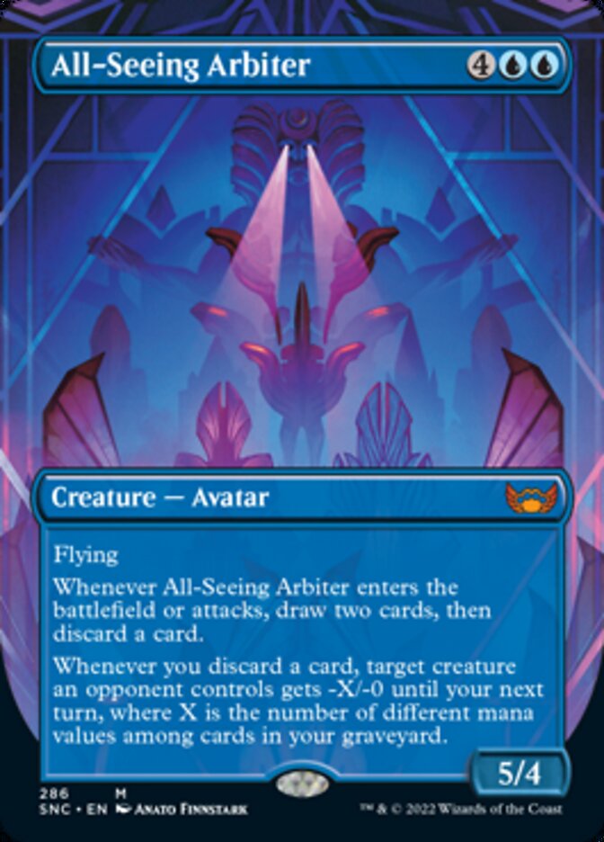 All-Seeing Arbiter (Borderless Alternate Art) [Streets of New Capenna] | Good Games Modbury