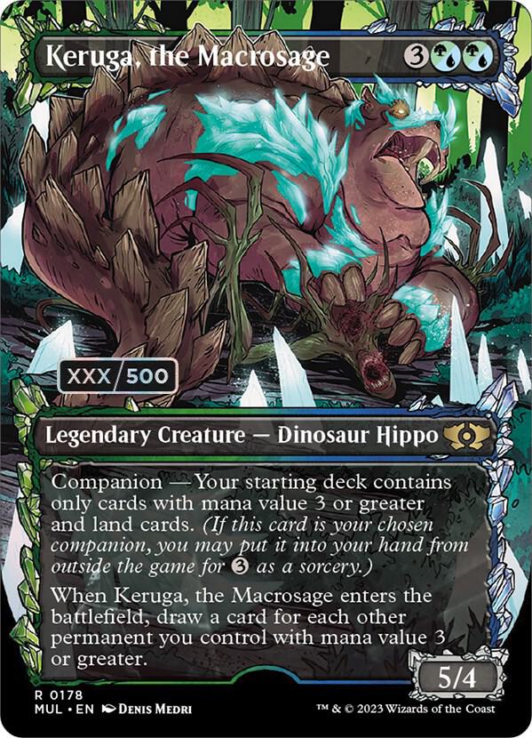 Keruga, the Macrosage Serialized 178z/65 (March of the Machine: Multiverse Legends)  - Double Rainbow Foil | Good Games Modbury