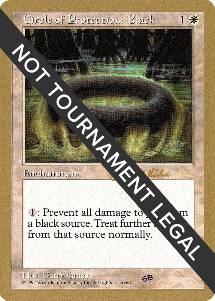 Circle of Protection Black 1997 Janosch Kuhn 5ED SB jk17sb/131 (World Championship Decks)  | Good Games Modbury