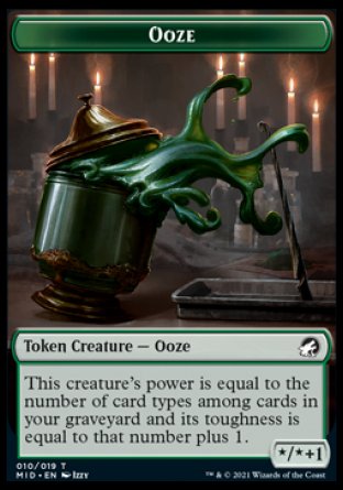 Ooze Token [Innistrad: Midnight Hunt Tokens] | Good Games Modbury