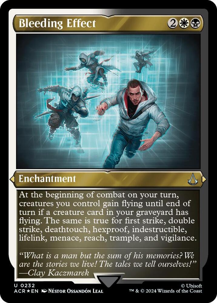 Bleeding Effect 232 (Universes Beyond: Assassin's Creed)  - Etched Foil | Good Games Modbury
