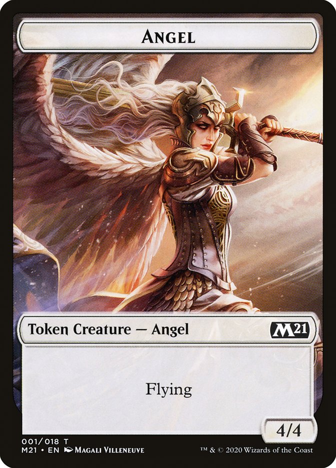 Angel Token [Core Set 2021 Tokens] | Good Games Modbury