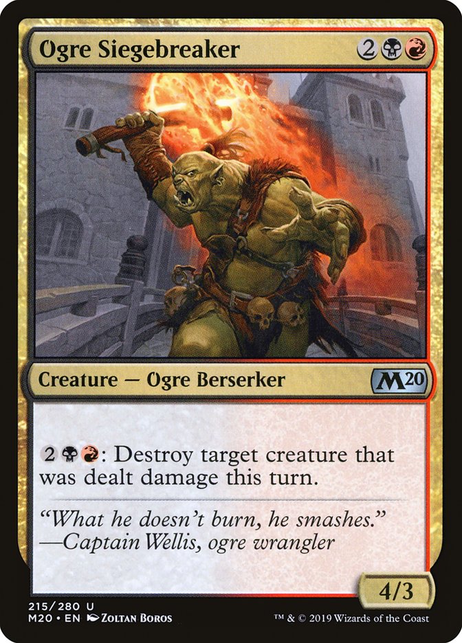 Ogre Siegebreaker [Core Set 2020] | Good Games Modbury
