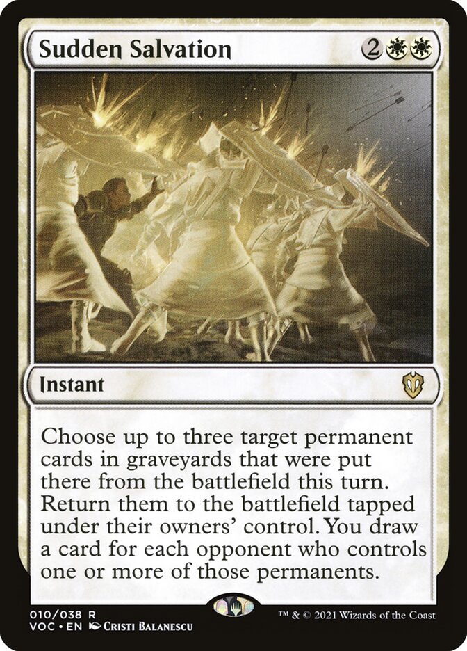 Sudden Salvation 10/38 (Commander: Innistrad: Crimson Vow)  | Good Games Modbury