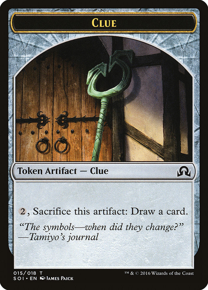 Clue Token (015/018) [Shadows over Innistrad Tokens] | Good Games Modbury