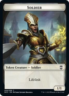 Soldier Cat Beast Double Sided Token 9 // 4 (Commander: Streets of New Capenna)  | Good Games Modbury