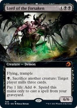 Lord of the Forsaken Extended Art 346/277 (Innistrad: Midnight Hunt)  | Good Games Modbury