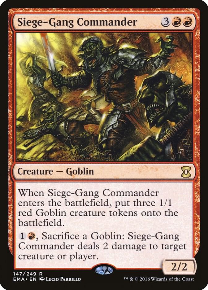 Siege-Gang Commander 147/249 (Eternal Masters)  - Foil | Good Games Modbury