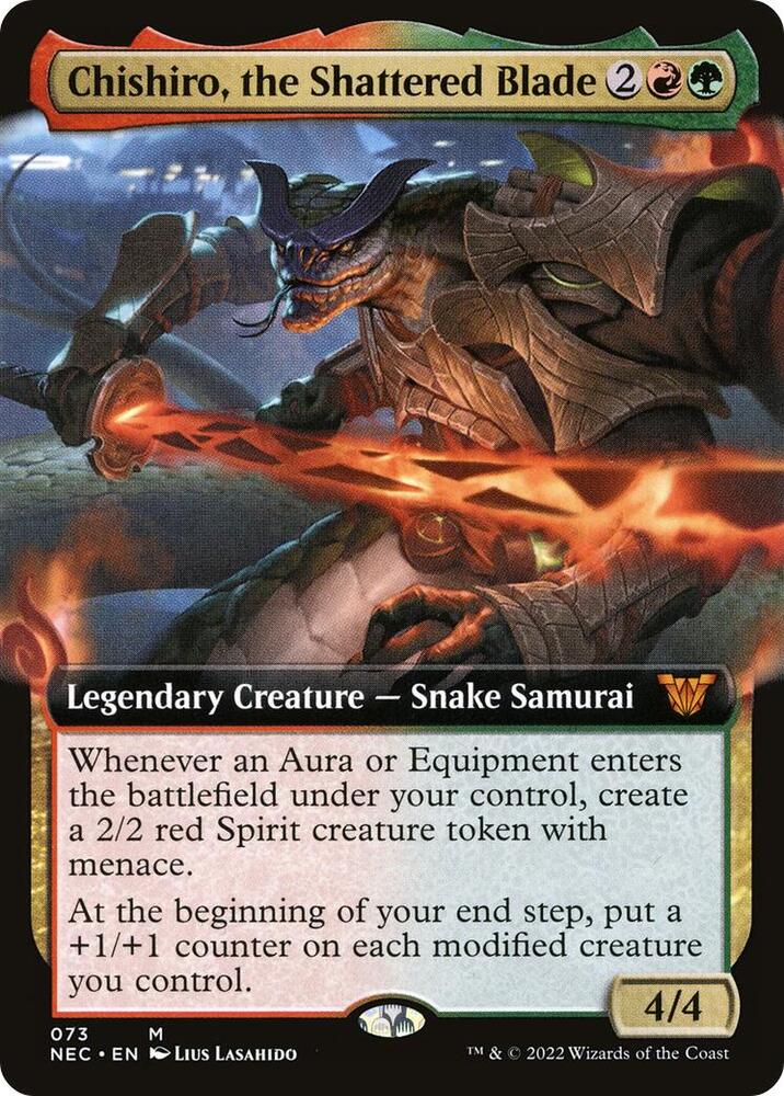 Chishiro, the Shattered Blade 73/38 (Commander: Kamigawa: Neon Dynasty)  - Extended Art | Good Games Modbury