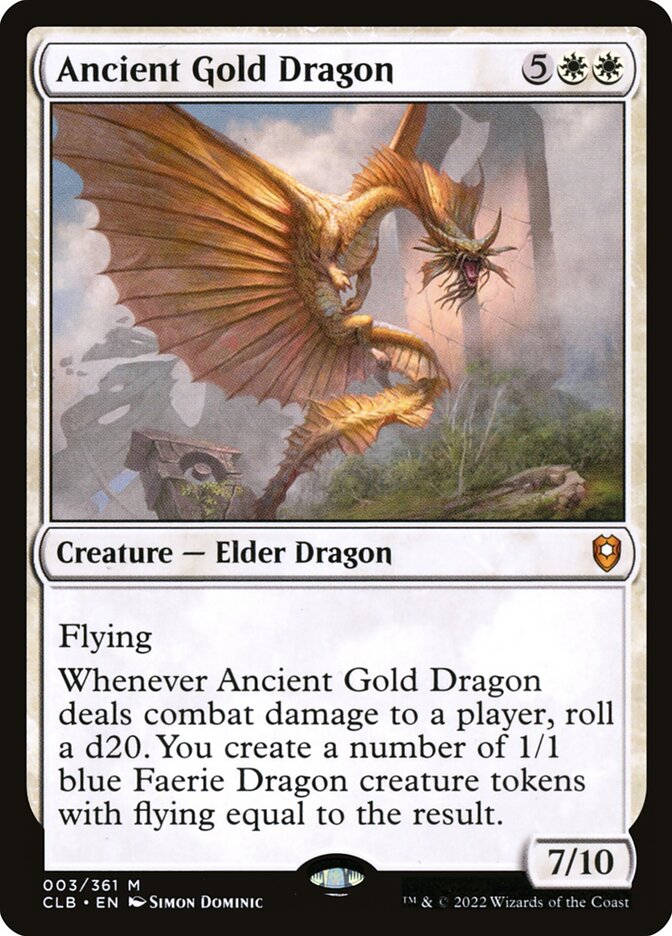 Ancient Gold Dragon 3/361 (Commander Legends: Battle for Baldur's Gate)  - Foil | Good Games Modbury