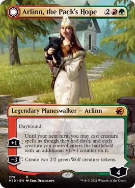 Arlinn the Packs Hope Borderless 279 (Innistrad: Midnight Hunt)  | Good Games Modbury