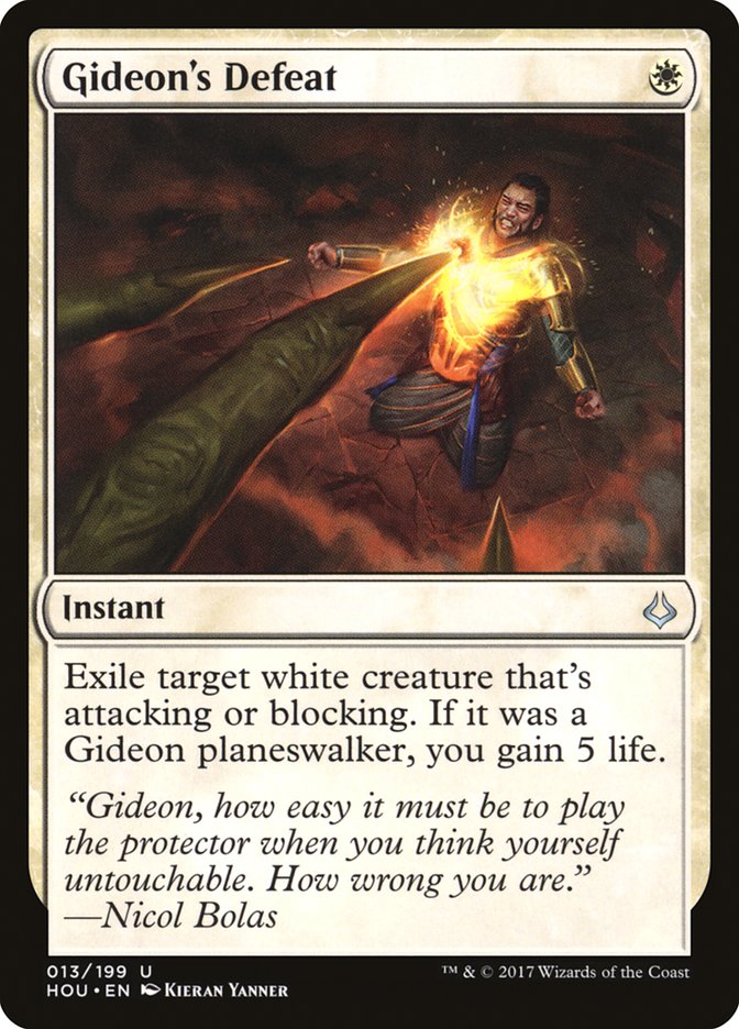 Gideon's Defeat 13/199 (Hour of Devastation)  - Foil | Good Games Modbury