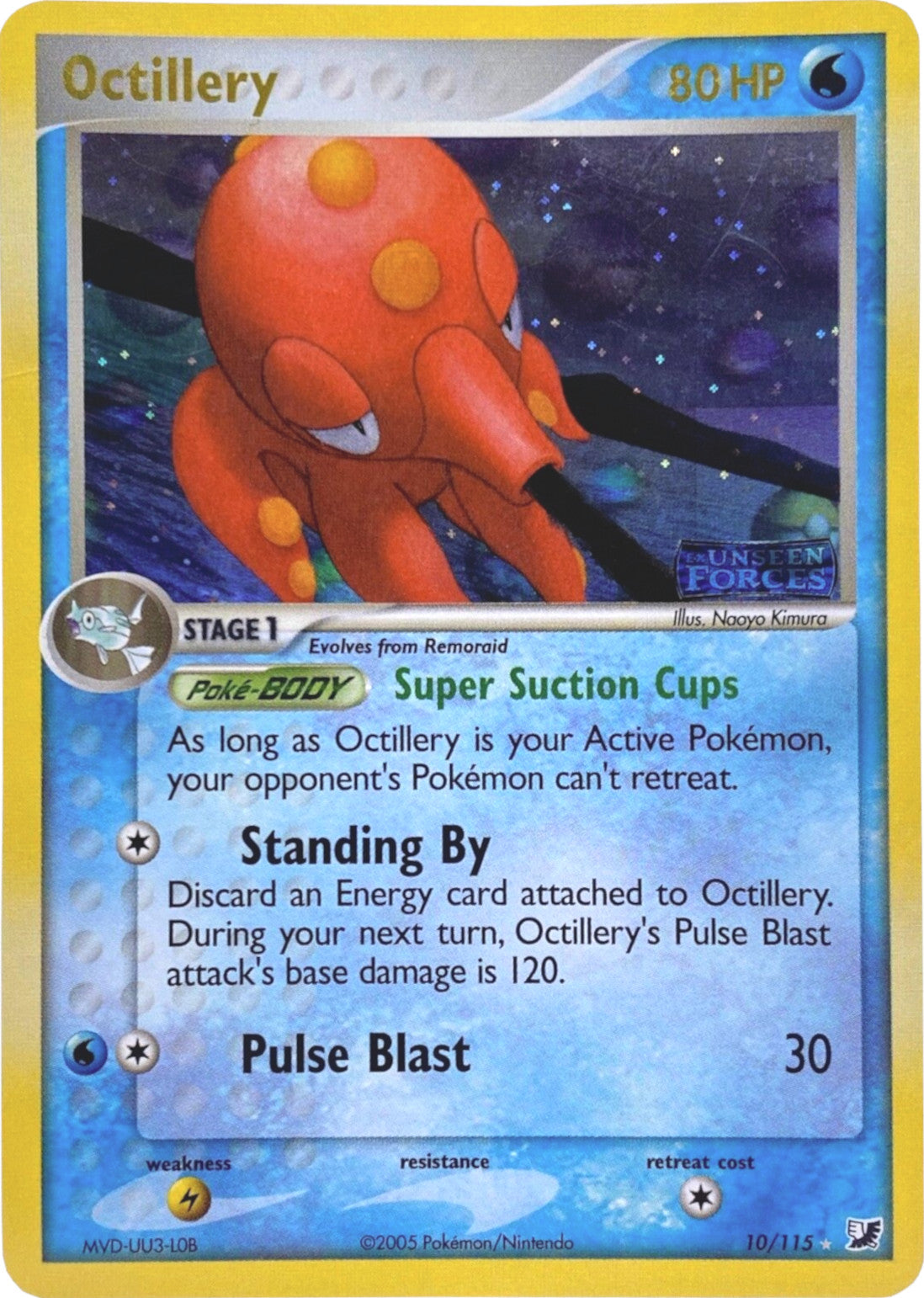 Octillery (10/115) (Stamped) [EX: Unseen Forces] | Good Games Modbury