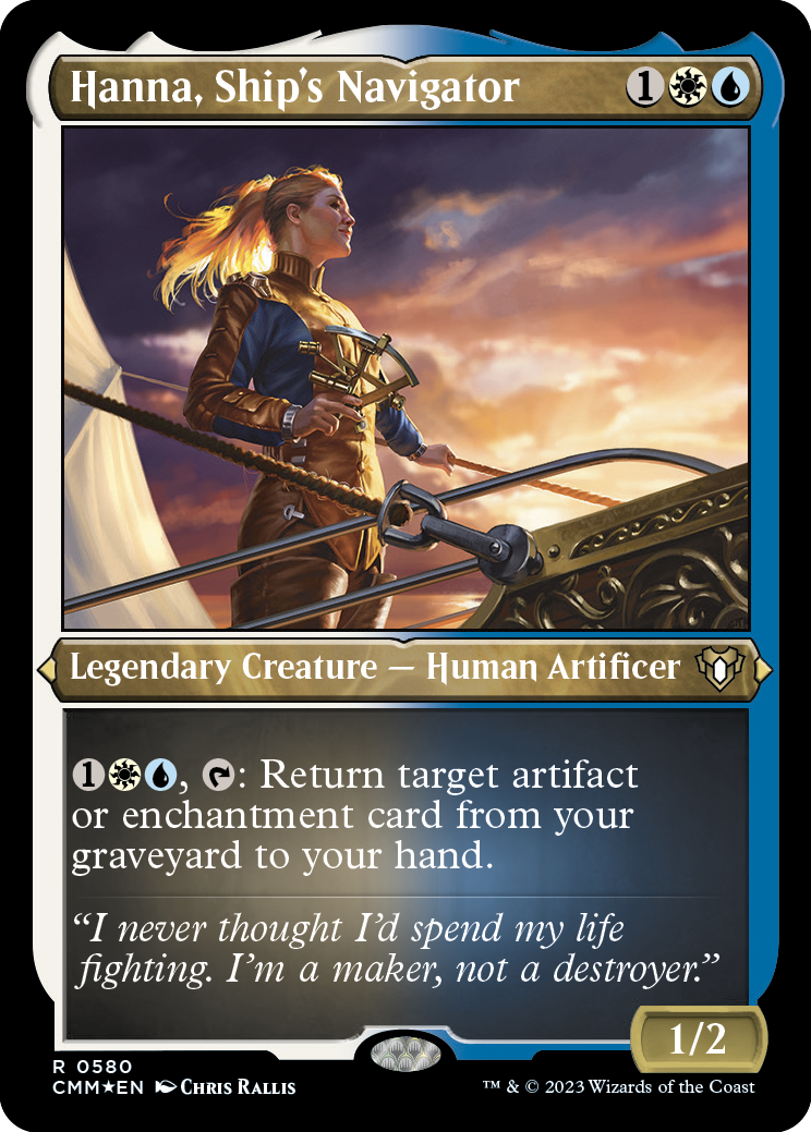 Hanna, Ship's Navigator (Foil Etched) [Commander Masters] | Good Games Modbury