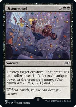 Disemvowel Galaxy Foil 357/244 (Unfinity)  - Foil | Good Games Modbury