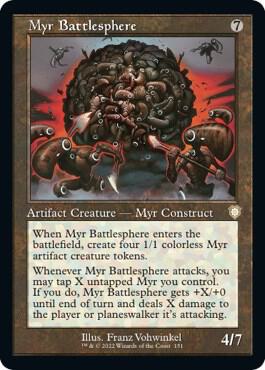 Myr Battlesphere Retro Frame 151 (Commander: The Brothers' War)  | Good Games Modbury