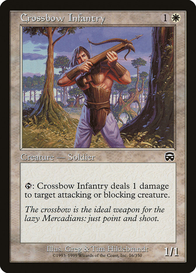 Crossbow Infantry [Mercadian Masques] | Good Games Modbury