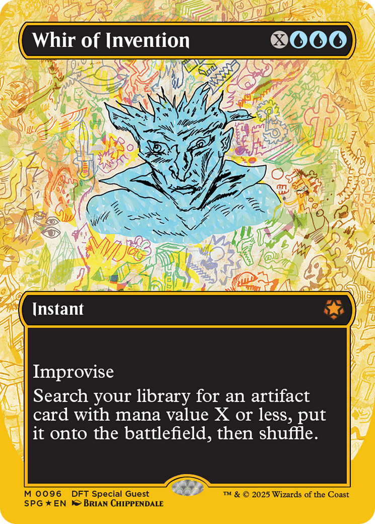 Whir of Invention (Borderless) (First-Place Foil) [Aetherdrift Special Guests] | Good Games Modbury