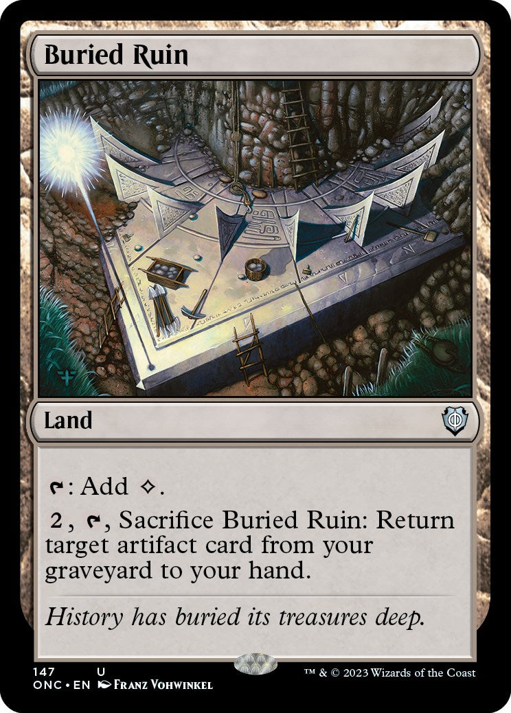 Buried Ruin [Phyrexia: All Will Be One Commander] | Good Games Modbury