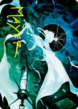 Thirst for Discovery Art Card Gold Stamped Signature 25 (Art Series: Innistrad: Crimson Vow)  | Good Games Modbury