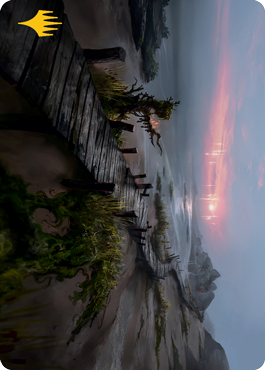 Deserted Beach Art Card (Gold-Stamped Signature) [Innistrad: Midnight Hunt Art Series] | Good Games Modbury