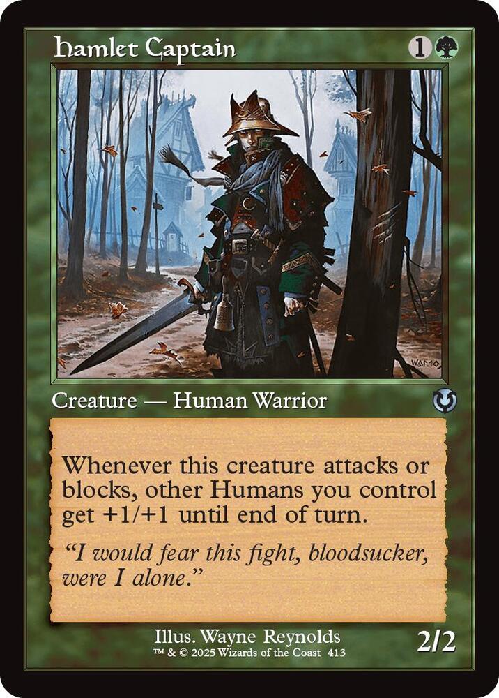Hamlet Captain 413/287 (Innistrad Remastered)  - Retro Foil | Good Games Modbury