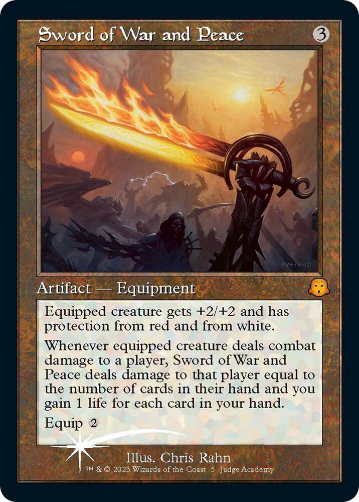 Sword of War and Peace 5/10 (Judge Promos)  - Retro Foil | Good Games Modbury