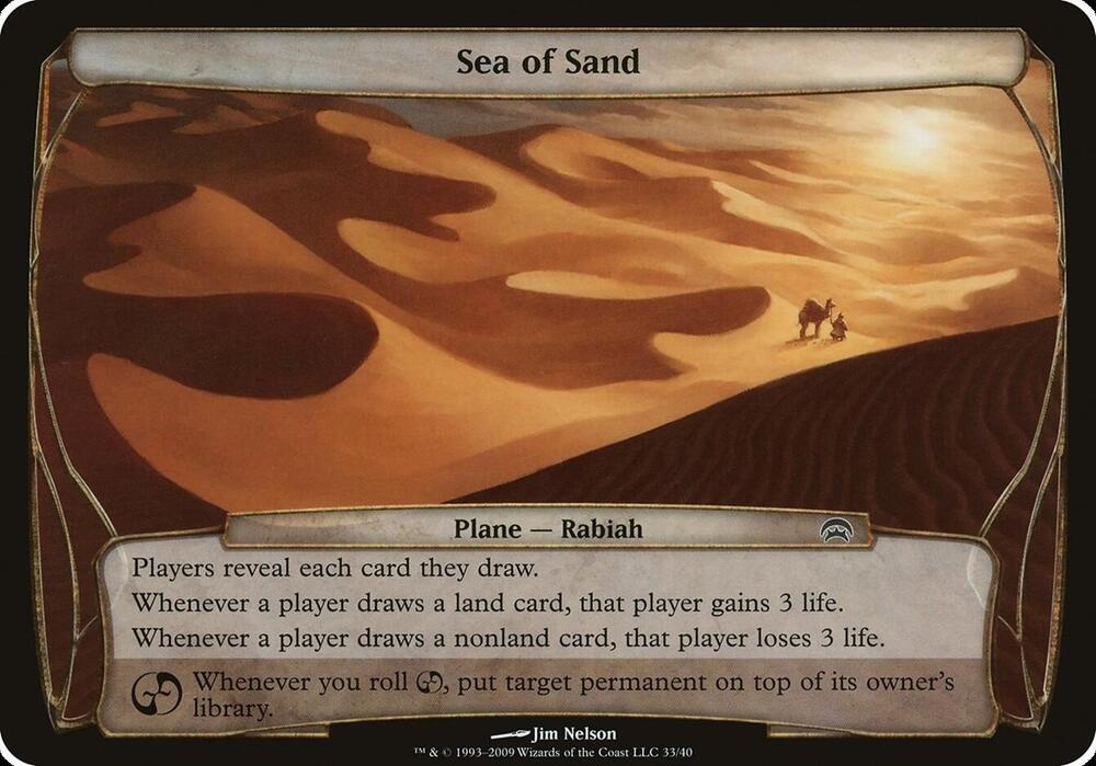Sea of Sand Planechase 33/40 (Oversize Cards)  | Good Games Modbury