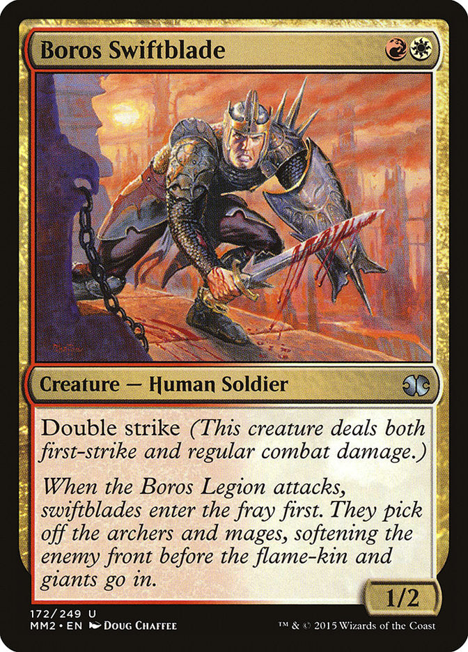Boros Swiftblade 172/249 (Modern Masters 2015)  - Foil | Good Games Modbury
