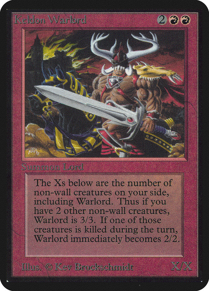 Keldon Warlord [Alpha Edition] | Good Games Modbury