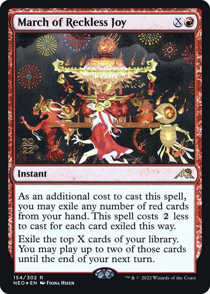 March of Reckless Joy 154s/157 (Prerelease Cards)  - Foil | Good Games Modbury