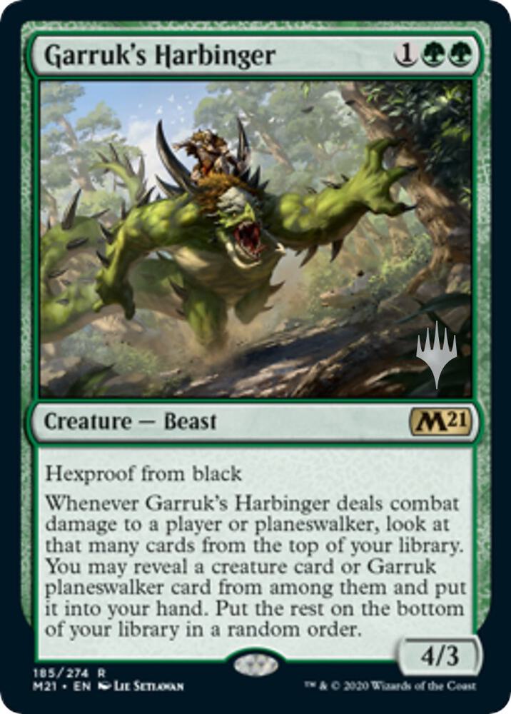 Garruks Harbinger 185 (Promo Pack: Core Set 2021)  | Good Games Modbury