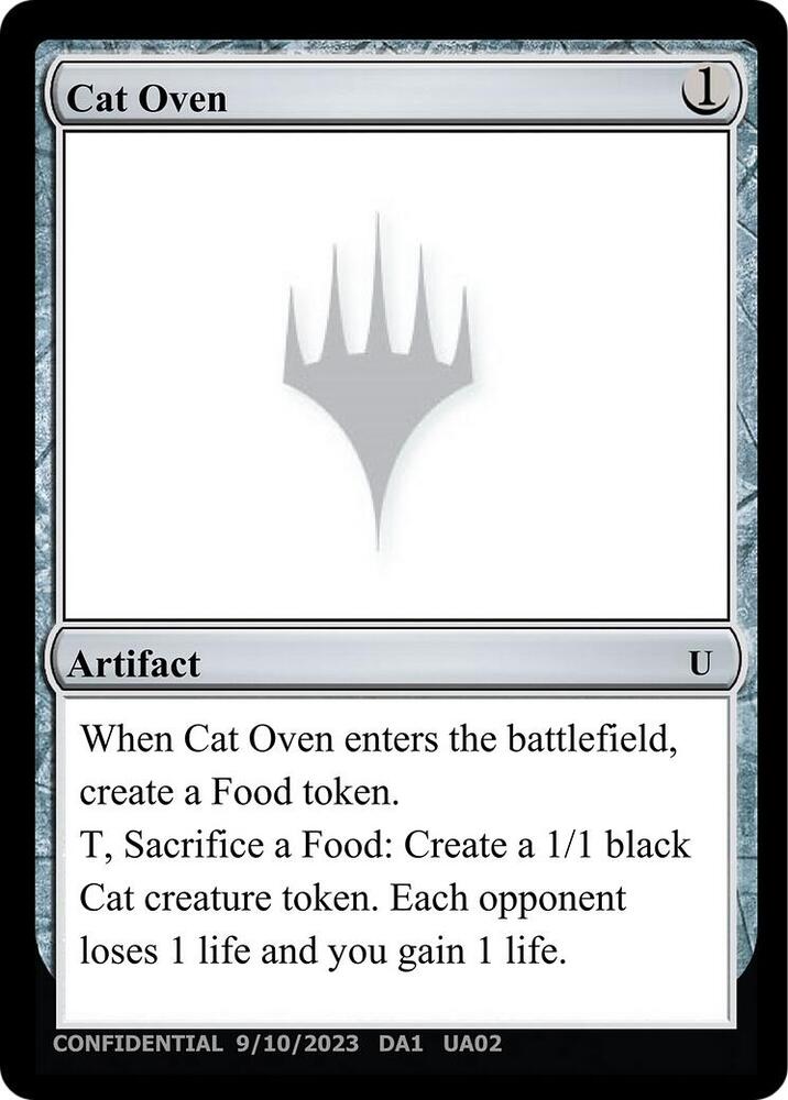 Cat Oven UA02a/477 (Un-Known Event Playtest Cards)  | Good Games Modbury