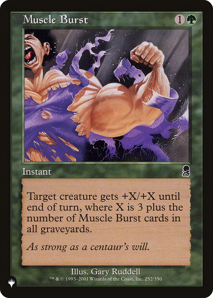 Muscle Burst [The List Reprints] | Good Games Modbury
