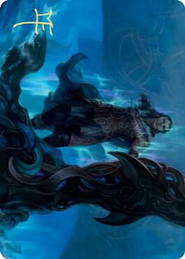 Cosima God of the Voyage Art Card Gold Stamped Signature 12 (Art Series: Kaldheim)  | Good Games Modbury