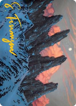 Mountain 59 81 Art Card Gold Stamped Signature 59 (Art Series: Adventures in the Forgotten Realms)  | Good Games Modbury