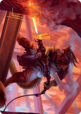 Plasma Jockey Art Card Gold Stamped Signature 19 (Art Series: Streets of New Capenna)  | Good Games Modbury