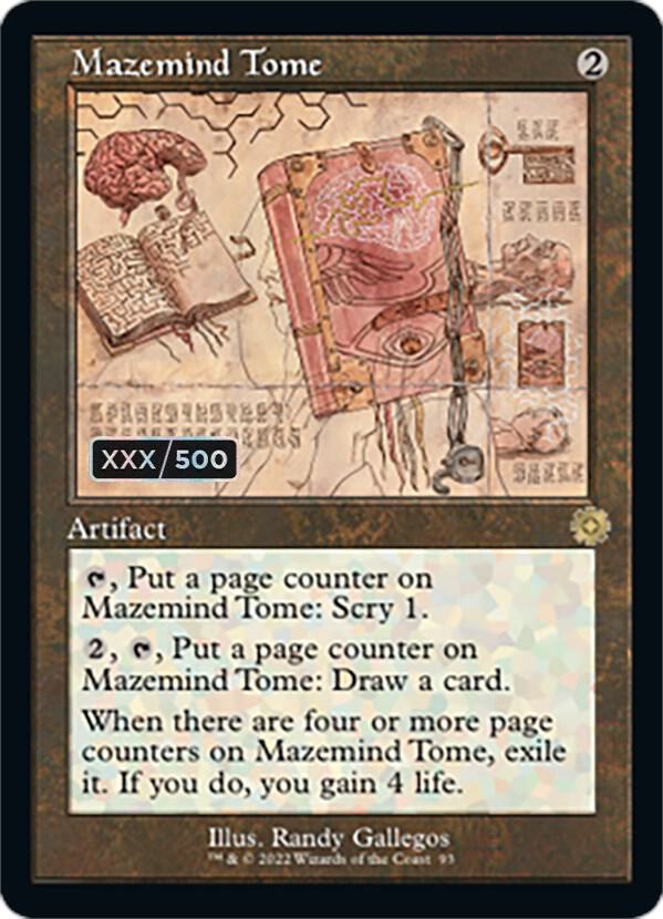 Mazemind Tome Schematic Serial Numbered 93z/63 (The Brothers' War: Retro Frame Artifacts)  - Foil | Good Games Modbury