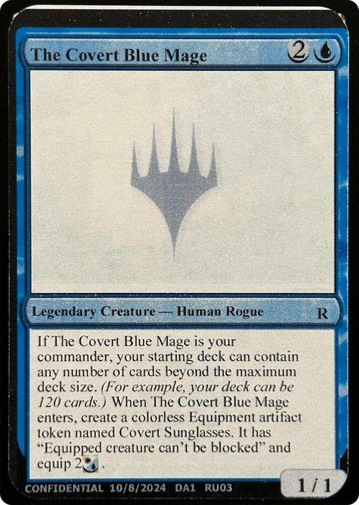 The Covert Blue Mage RU03c/477 (Un-Known Event Playtest Cards)  | Good Games Modbury