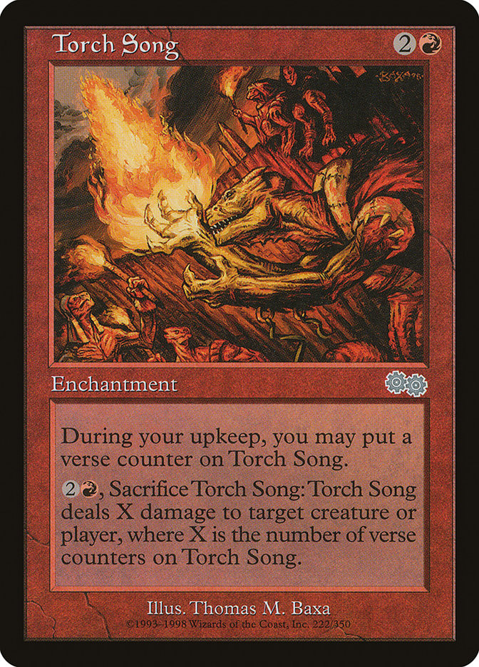 Torch Song 222/350 (Urza's Saga)  | Good Games Modbury