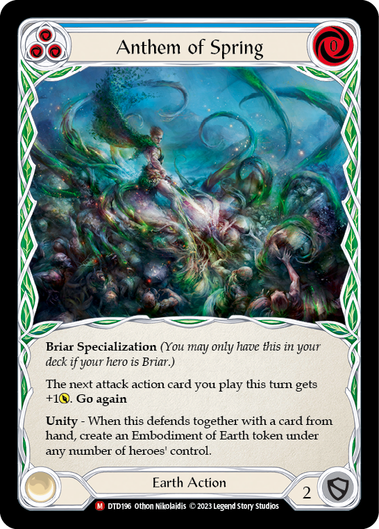 Anthem of Spring [DTD196] (Dusk Till Dawn)  Rainbow Foil | Good Games Modbury