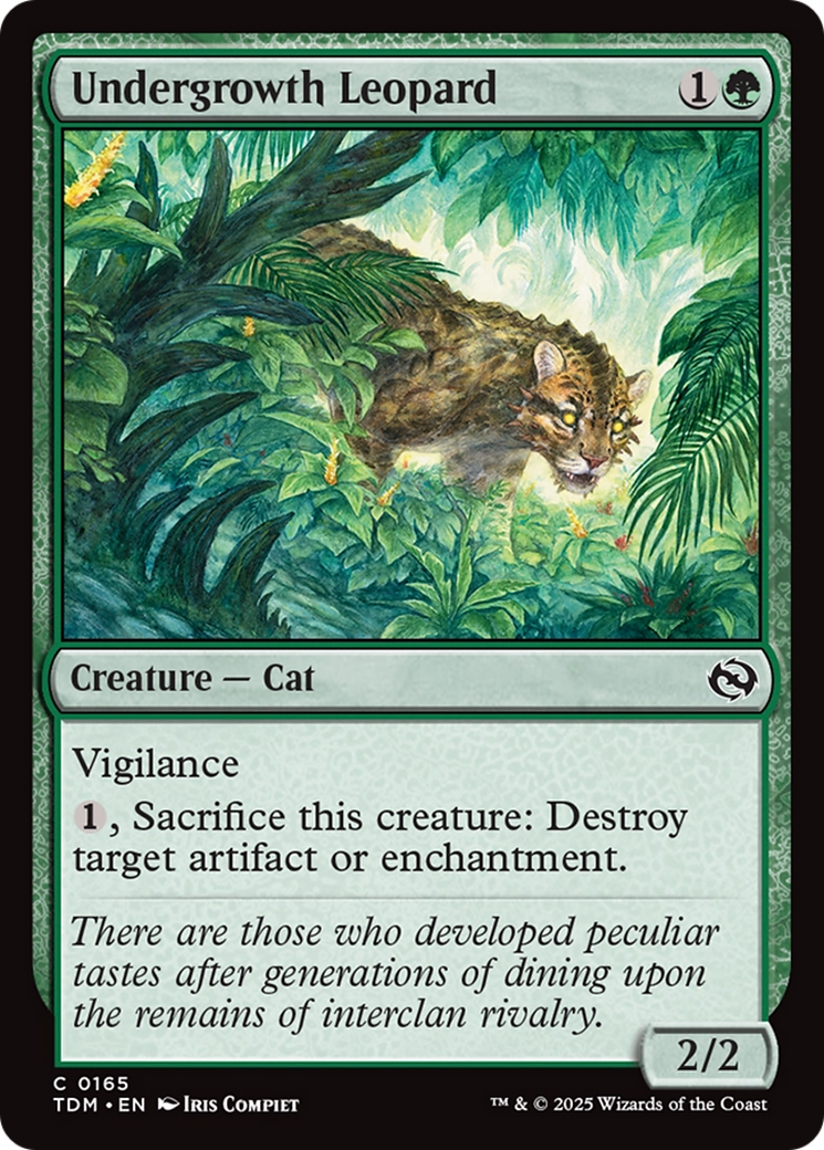 Undergrowth Leopard [Tarkir: Dragonstorm] | Good Games Modbury