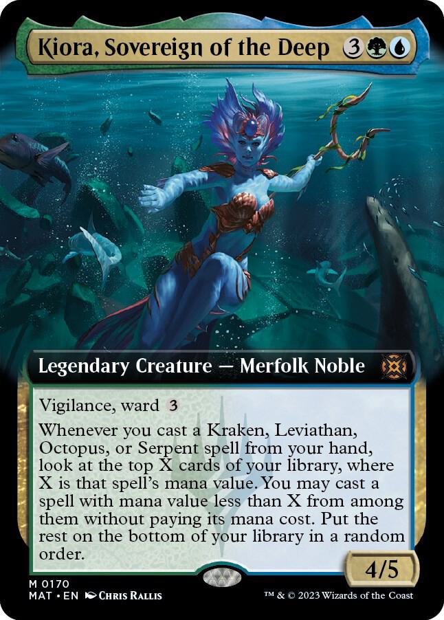 Kiora, Sovereign of the Deep 170/50 (March of the Machine: The Aftermath)  - Extended Art Foil | Good Games Modbury