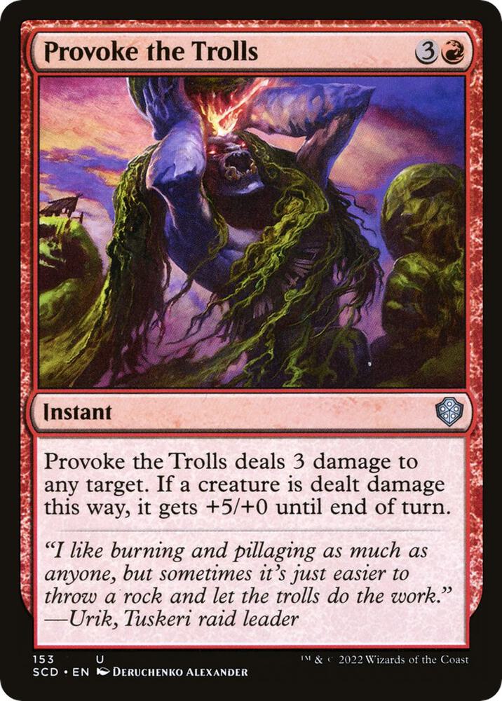 Provoke the Trolls 153/352 (Starter Commander Decks)  | Good Games Modbury
